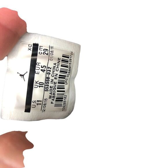 RARE 2015 Nike Air Jordan 1 Low Black Wolf Grey Size 11 - Picture 9 of 15